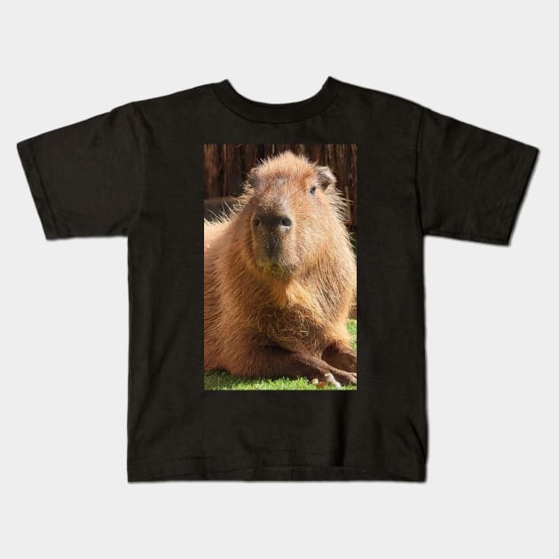 Capybara Kids T-Shirt by Sharonzoolady